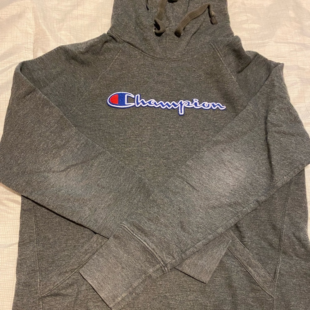 Grey champion hoodie
